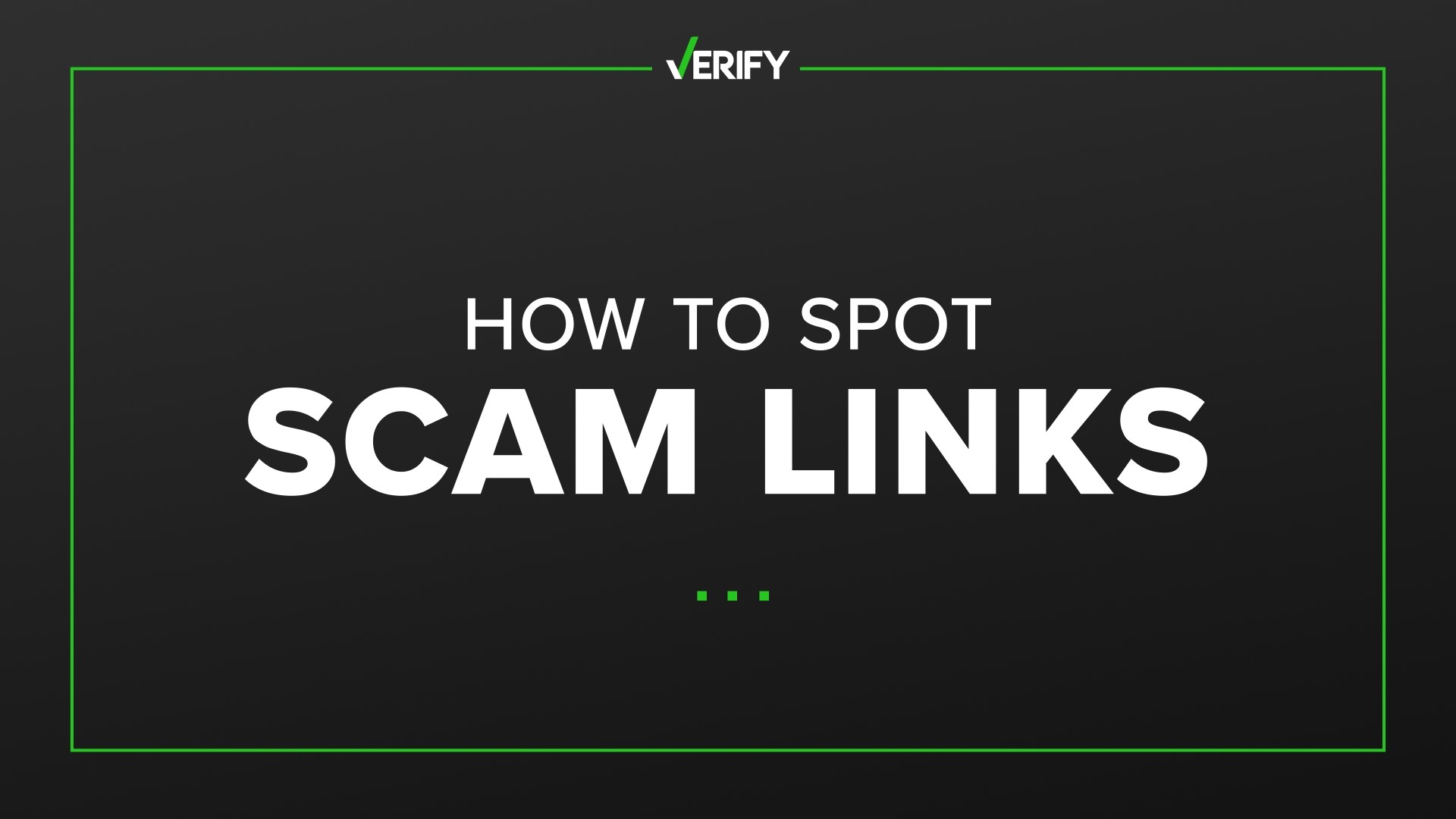 how to spot scam links